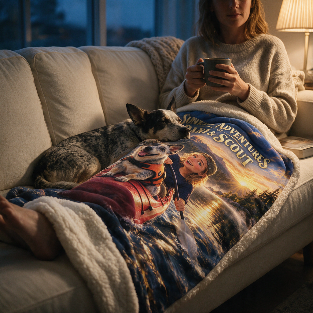 Personalized Pet & Owner Fleece Blanket